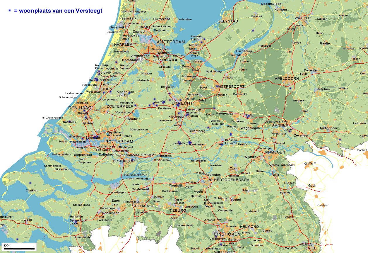 Versteegt in Nederland