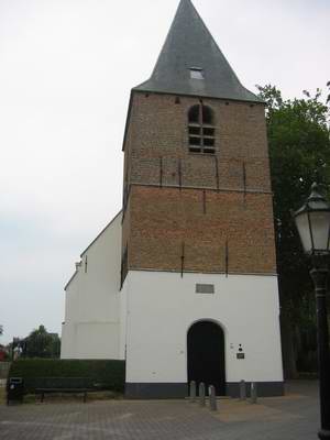 The front of the church.